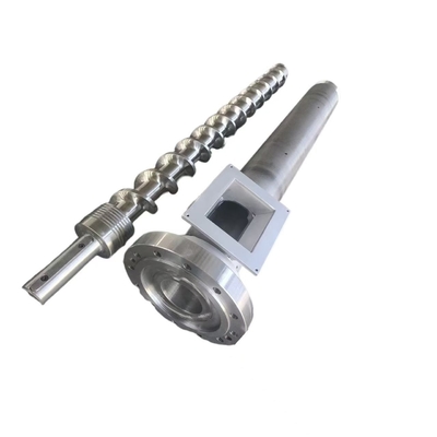 Quality  ALVEN Nitriding Bimetallic Screw And Barrel For Pp Pe Pvc Pipe Recycling Extruder Machine factory
