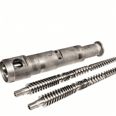 Ra 0.4 80/156 Conical Twin Screw And Barrel 38CrMoAlA For Extrusion Machinery