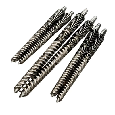Conical Double Screw And Barrel For Extruder WPC Screws And Barrels Smooth Grooved Or Shunt Type