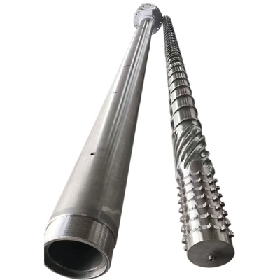 38CrMoAlA 40CrMo Extruder Screw And Barrel Chromium Plating Layer Hardness 950HV