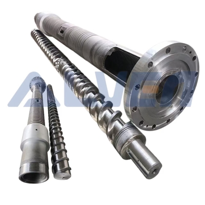 Bimetallic Screw Barrel 0.5-0.8mm Nitriding Depth for Plastic Extrusion