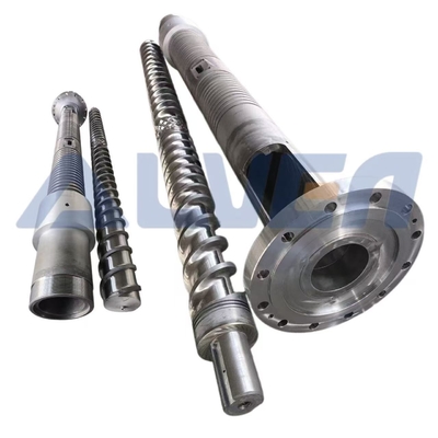 Alloy Steel Extruder Screw Barrel HRC58-62 with 0.5-0.8mm Nitride Depth