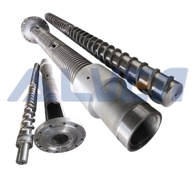 HRC55-62 Extruder Screw Barrel with 0.5-0.8mm Nitride Depth