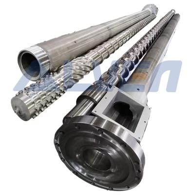 Extruderschroefcilinder met nitreerlaagdiepte 0,5~0,8 mm, hardheid na afschrikken HRC55-62 en oppervlakte ruwheid Ra0,4