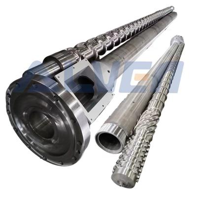 Präzisionsgefertigte Extruderschnecke mit 3-5 Heizzonen und 0,5-0,8 mm Nitriertiefe für PP/PE/PET-Extrusion